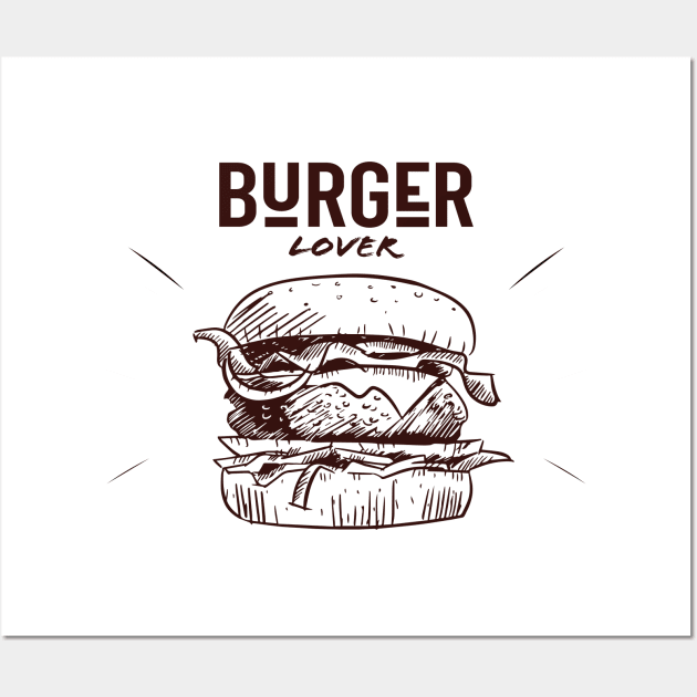 Burger Lover Wall Art by mutarek